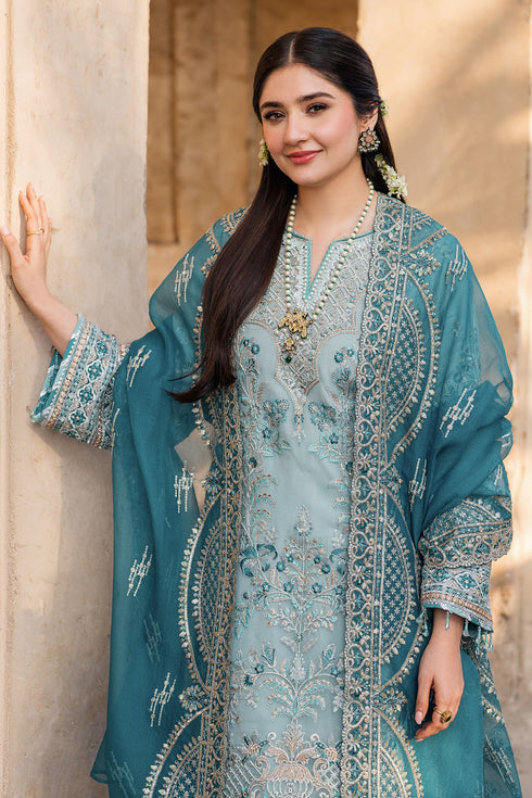 Imrozia Embroidered Organza Suit I-225