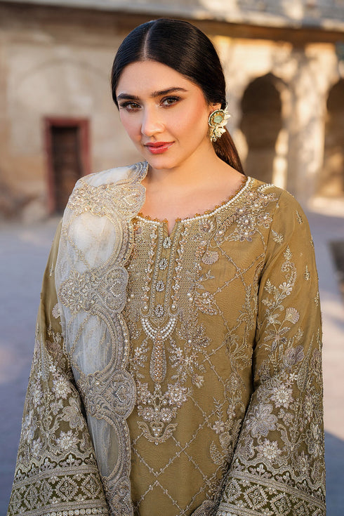 Imrozia Embroidered Organza Suit I-226