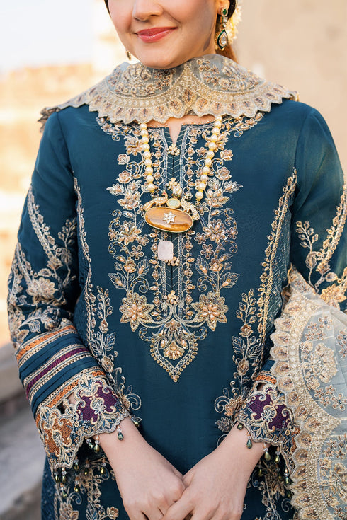 Imrozia Embroidered Organza Suit I-223