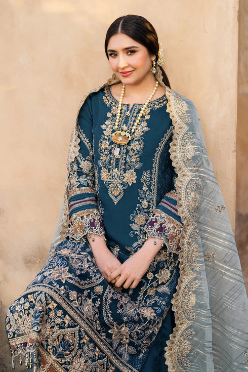 Imrozia Embroidered Organza Suit I-223