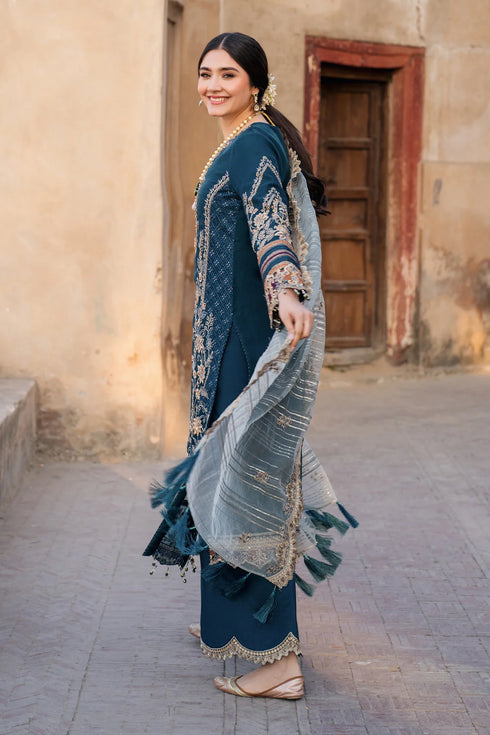 Imrozia Embroidered Organza Suit I-223