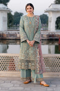 Imrozia Embroidered Organza Suit I-221