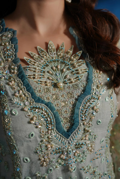 Maryams Embroidered Organza Suit FEHREEN – TBR-8013