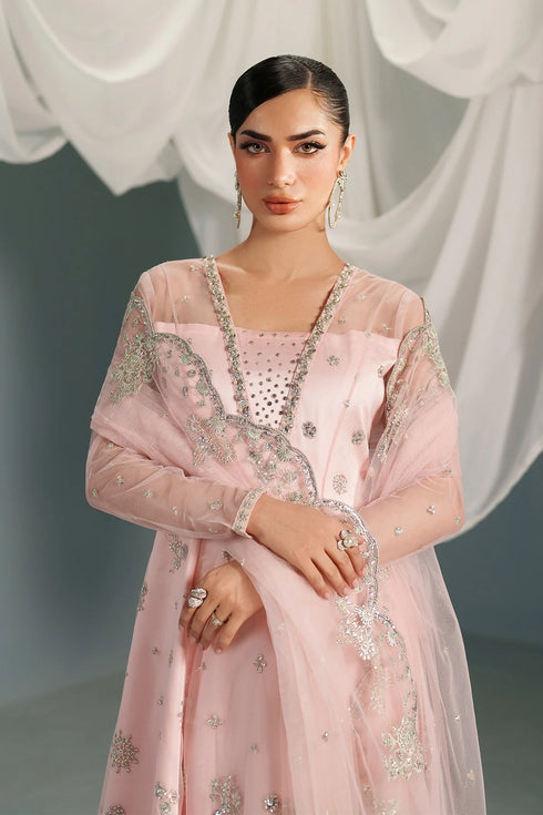 Alizeh Embroidered Net Suit AF-NHM-4061-Garnet