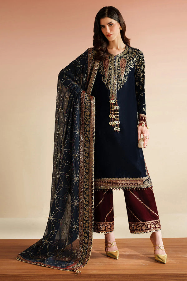 jazmin Embroidered Velvet Formal VVF D-7