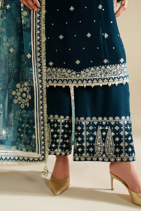 jazmin Embroidered Velvet Formal VVF D-2