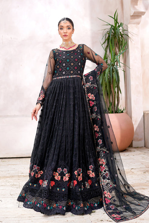 Maryams Embroidered Net 3 Piece Suit M 4002