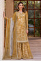 Zarif Embroidered Net Suit MARIGOLD