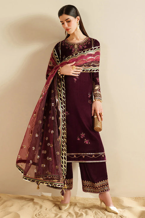 jazmin Embroidered Velvet Formal VVF D-4