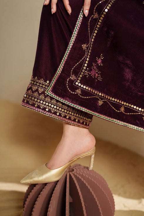 jazmin Embroidered Velvet Formal VVF D-4