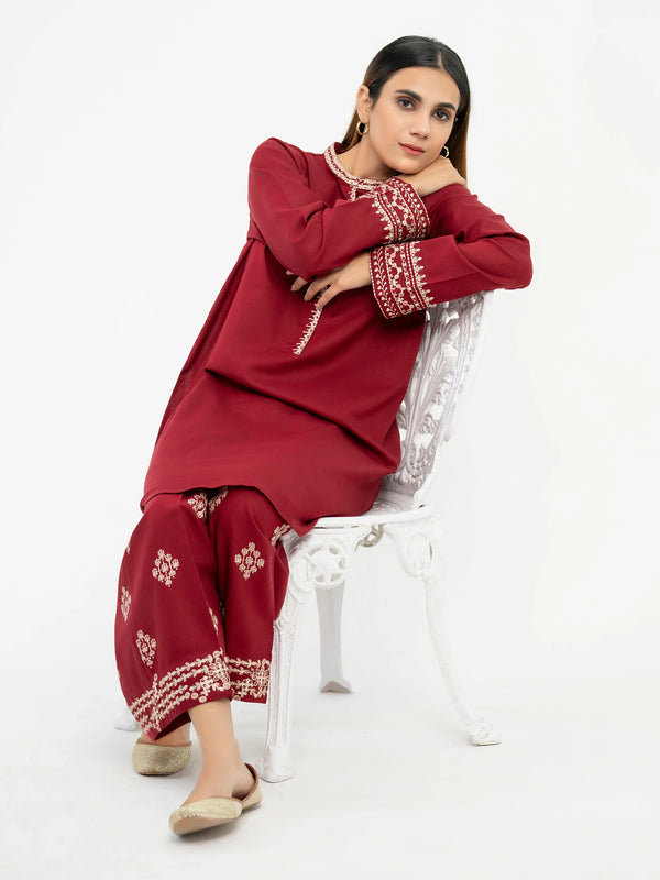 LimeLight Embroidered khaddar 2 Piece Suit LM-04