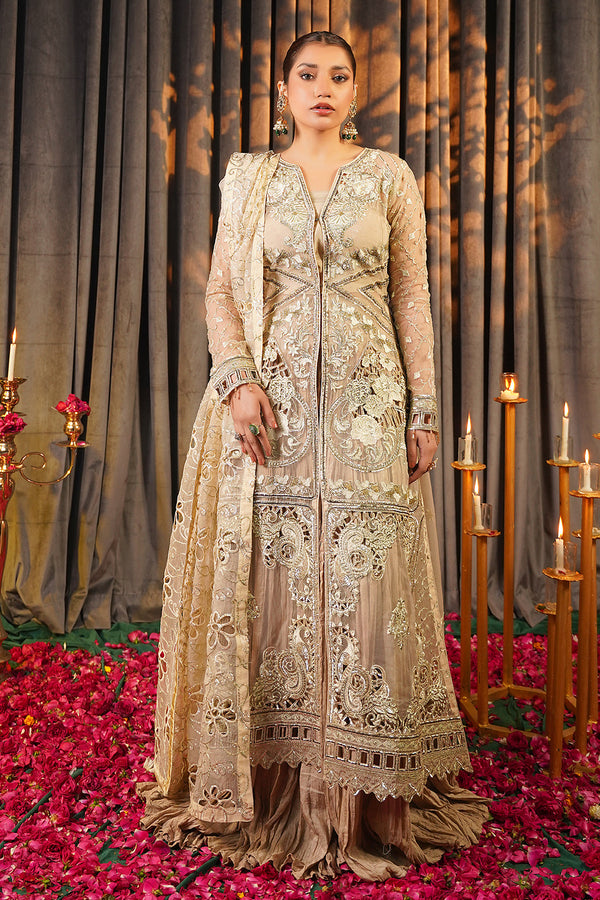 Maryams Embroidered Organza 3 Piece Suit S-108