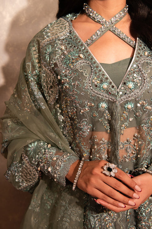 Maria Osama Khan Embroidered Organza 3 piece suit Mehr