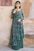 Ramsha Embroidered Net 3 Piece suit H-208