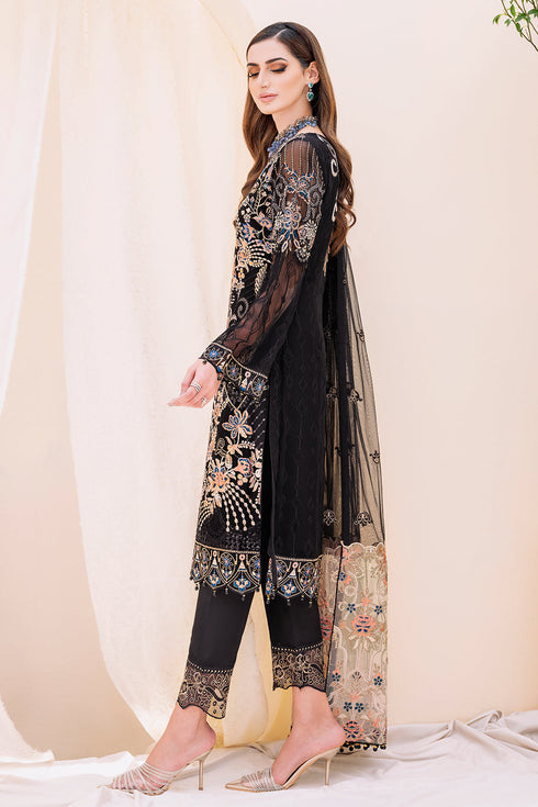 Ramsha Embroided Chiifon 3 Piece suit F-2301