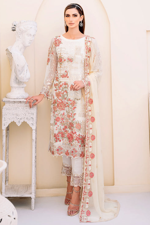 Ramsha Embroided Chiifon 3 Piece suit F-2308