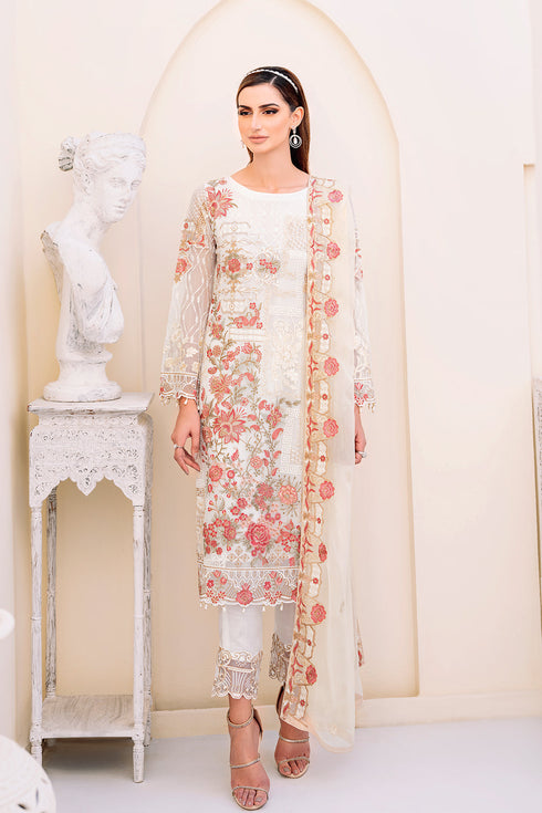 Ramsha Embroided Chiifon 3 Piece suit F-2308