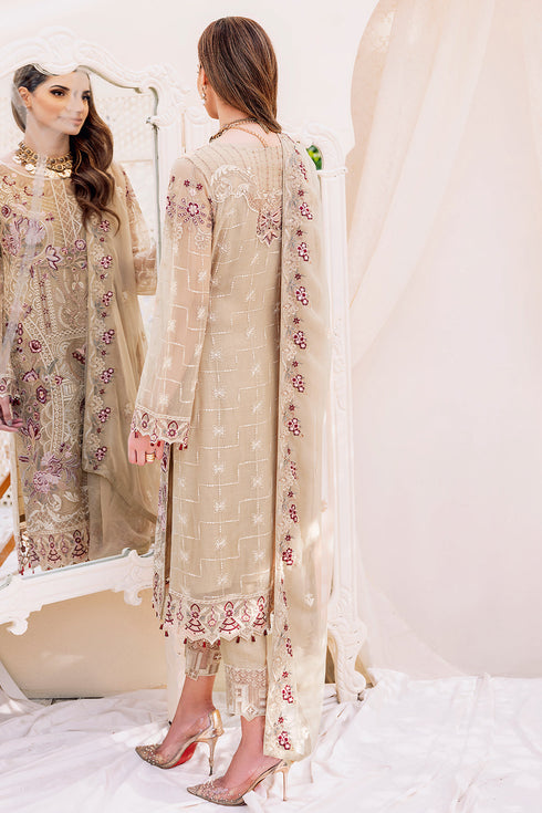 Ramsha Embroided Chiifon 3 Piece suit F-2306