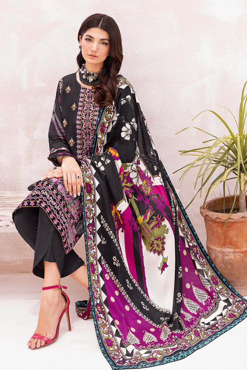 Ramsha Embroidered  Lawn 3 piece suit L-704