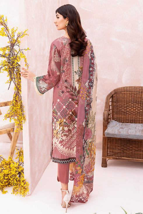 Ramsha Embroidered  Lawn 3 piece suit L-706
