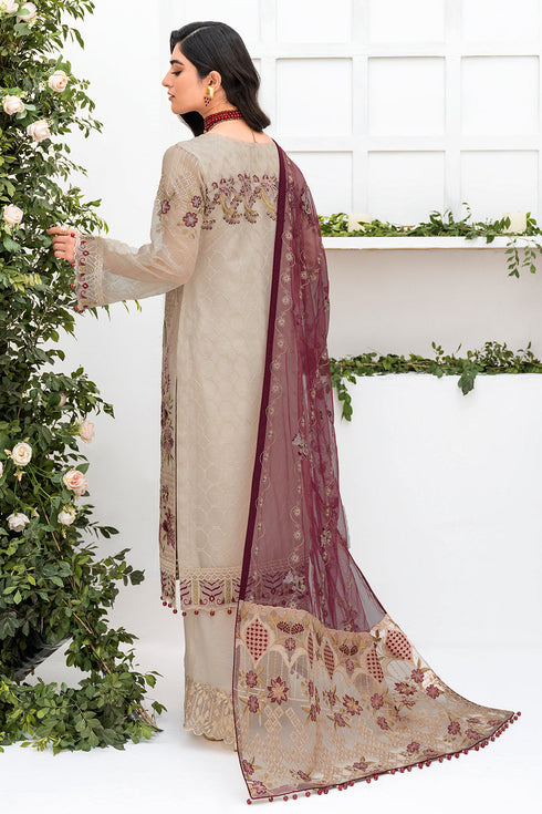 Ramsha Embroided Organza 3 Piece suit M-806