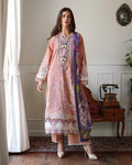 Mushq Chikan Embroidered Lawn Suit Daisy Chain