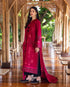 Mushq Embroidered Karandi Suit Darling Bloom