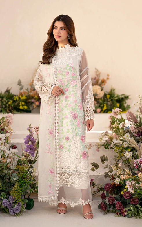Asifa Nabeel Embroidered Lawn Suit Dove