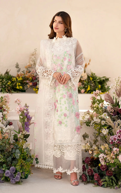 Asifa Nabeel Embroidered Lawn Suit Dove