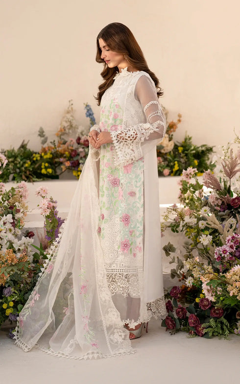 Asifa Nabeel Embroidered Lawn Suit Dove