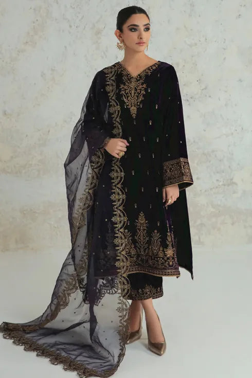 Baroque Velvet 3 Piece Suit UF-239