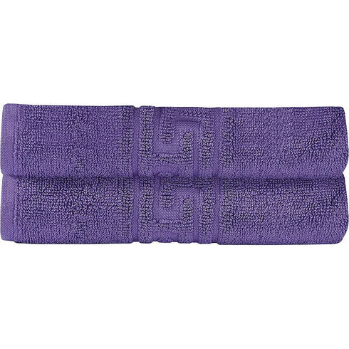 Soft and Premium Egyptian Cotton Towels - 600 GSM Purple, Set of 8