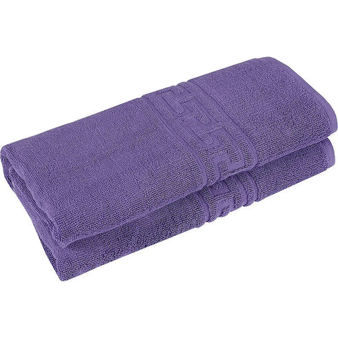 Soft and Premium Egyptian Cotton Towels - 600 GSM Purple, Set of 8