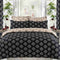 Egyptian cotton Lantern Black & gold Duvet Cover set - 220 Thread
