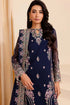 Farasha Chiffon 3 Piece Suit Navy Noir