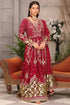 Rang-E-Noor Chiffon 3 Piece Suit RN-42