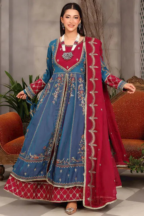 Rang-E-Noor Chiffon 3 Piece Suit RN-43