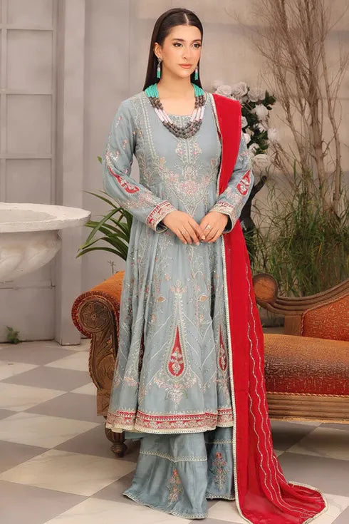 Rang-E-Noor Chiffon 3 Piece Suit RN-49