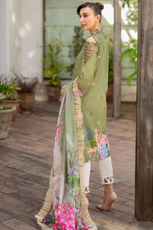 Asifa Nabeel printed Lawn 3 Piece Suit Meyna MK-07