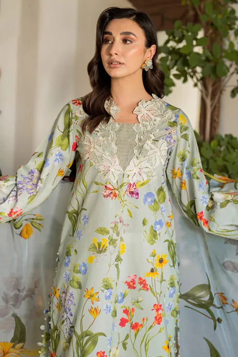 Asifa Nabeel printed Lawn 3 Piece Suit Suroor MK-04