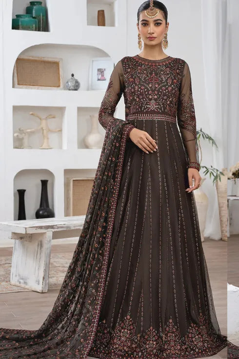 Zarif Net 3 piece Suit ZLM 04 OLIVIA