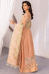 Adan Libas Organza 3 Piece Suit Apricot Agate