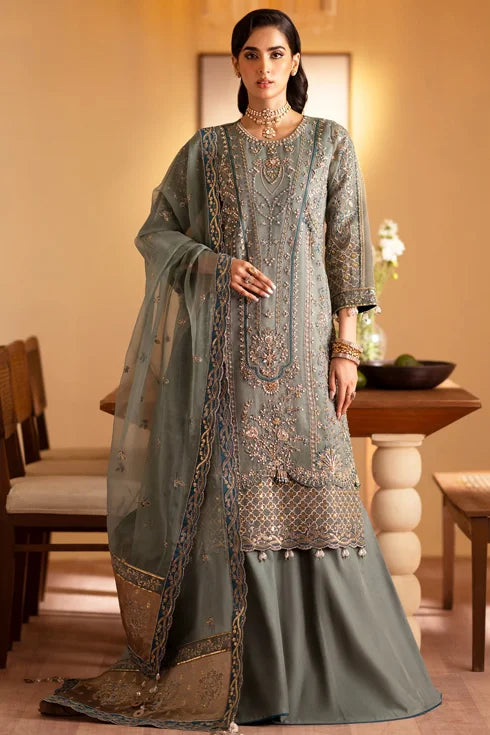 Eman Adeel Organza 3 Piece Suit Roheen