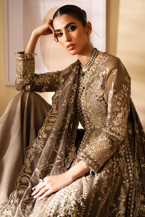 Eman Adeel Organza 3 Piece Suit Yesra