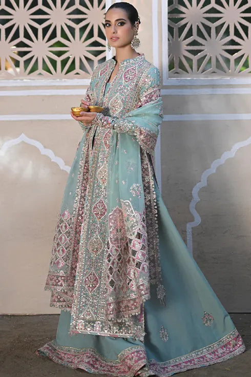 Qalamkar Raw Silk 3 Piece Suit RF-05 NEVA