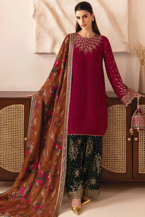 Jazmin Korean Rawsilk 3 Piece Suit UR-7038