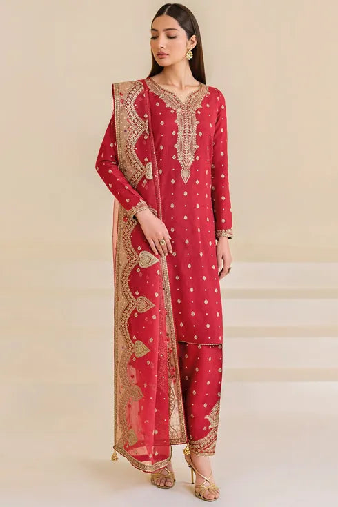 Jazmin Korean Rawsilk 3 Piece Suit UR-7047