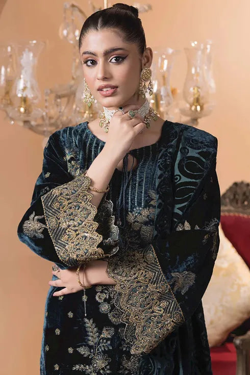 Adan Libas Velvet 3 Piece Suit Plachi 4239