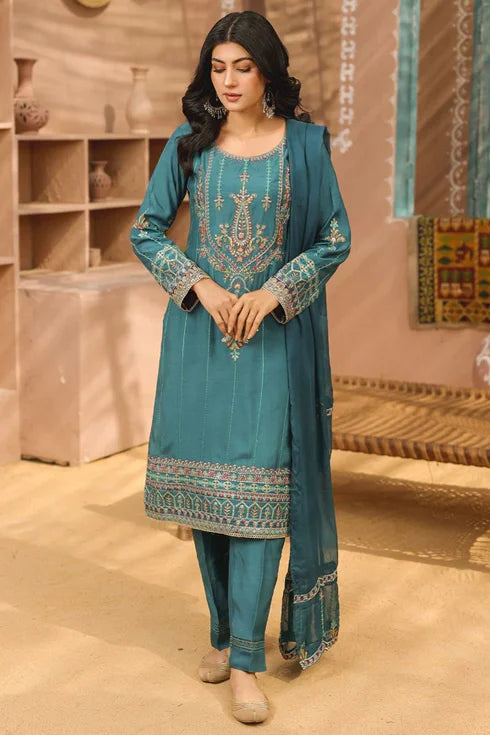 Rang e Noor Viscose 3 Piece Suit RNF-09