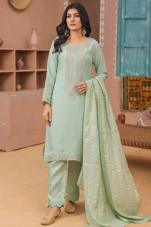 Rang e Noor Viscose 3 Piece Suit RNF-12